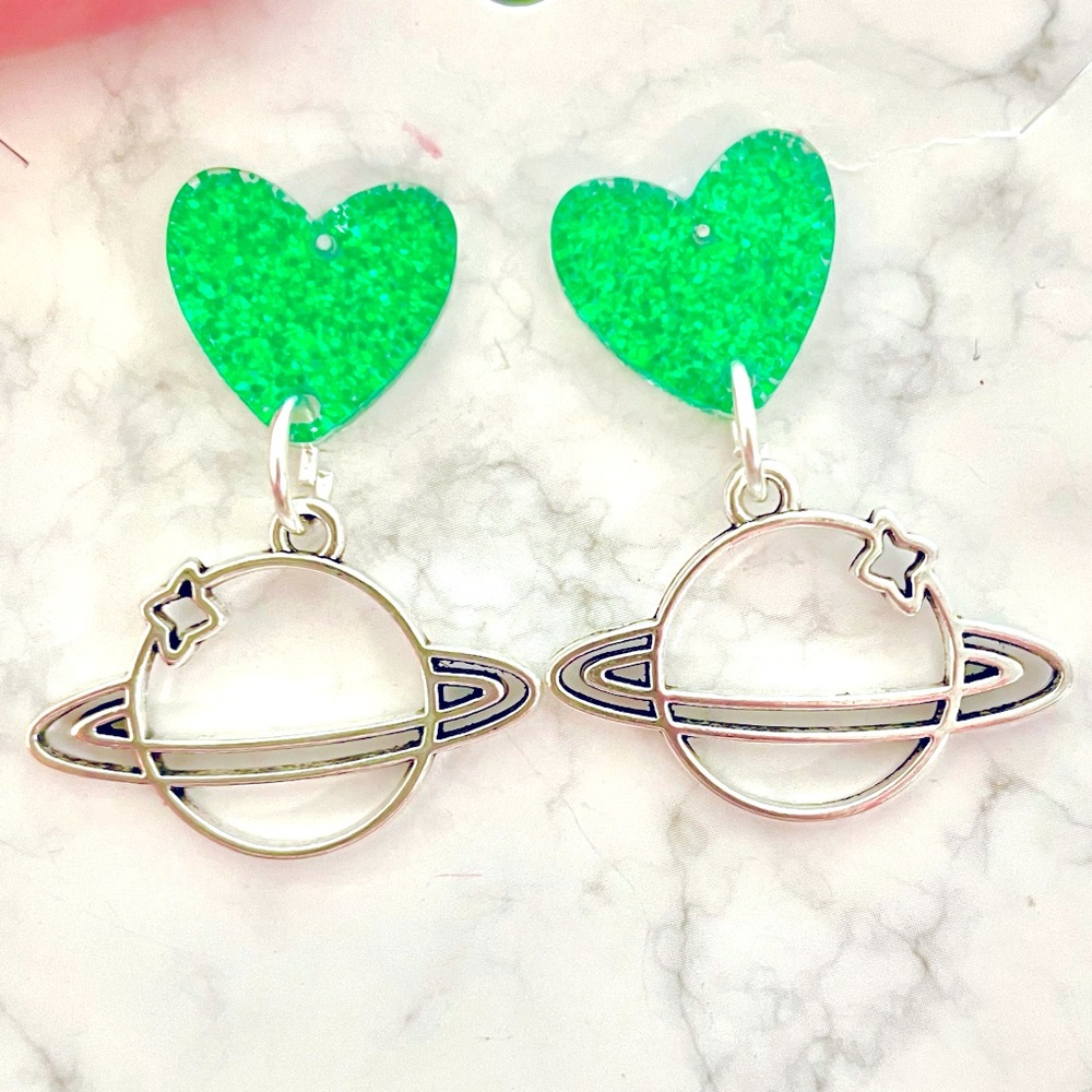 Planet Dangle Earrings